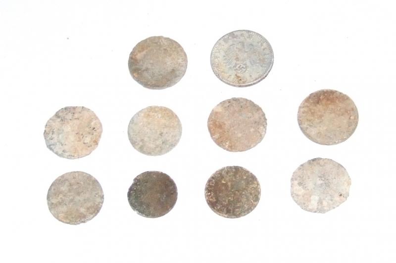 8 x German Coins - Eastern Front Dig-Ups