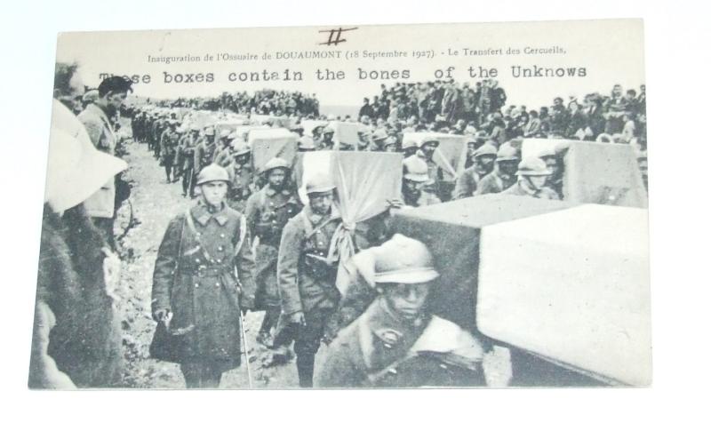 French Postcard - Re-Burying of the Unknown