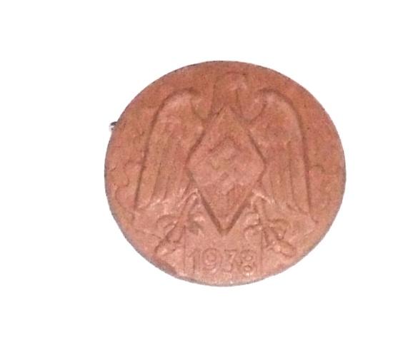 Hitler Youth Rally Badge 1938