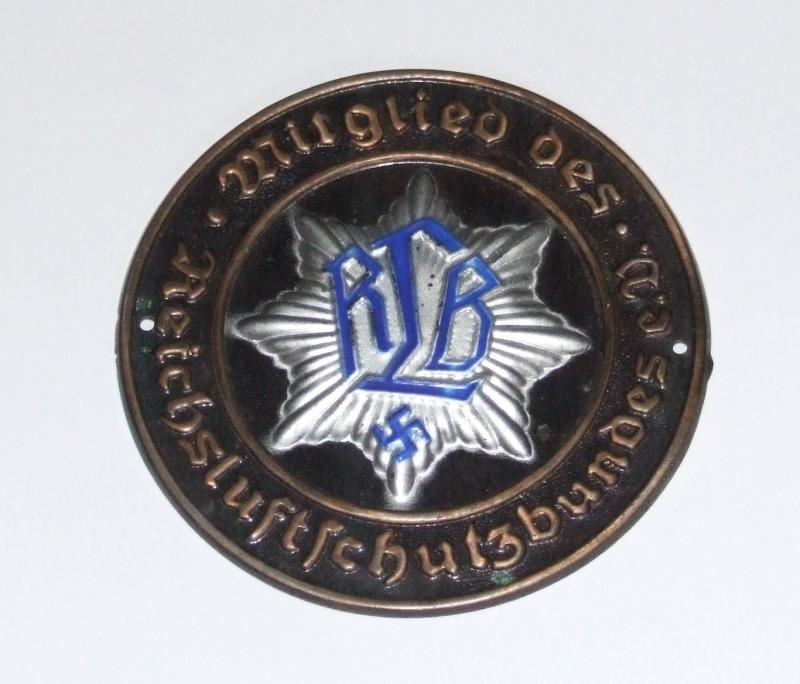 Luftschutz Door Plaque