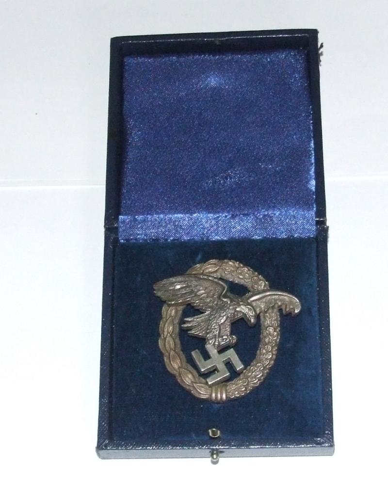 Luftwaffe Observers Badge - Cased