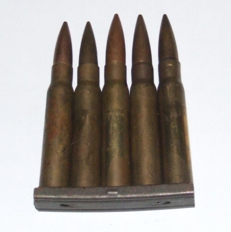 5 x Mauser 7.92 Rounds in Clip
