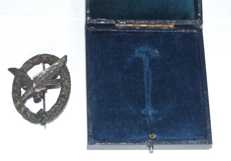 Luftwaffe Air Gunners Badge - Cased