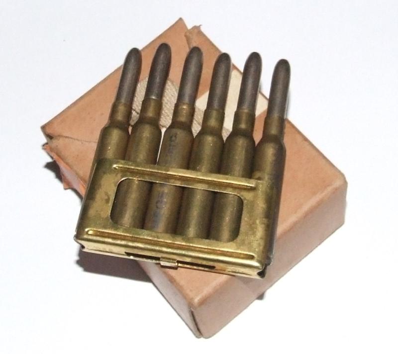 6 x Italian 6.5mm Rounds in Clip