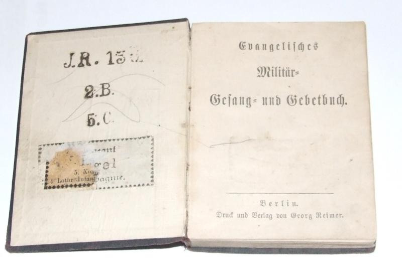 German Soldiers Prayer Book - WW1