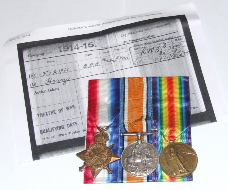 WW1 Trio - Royal Field Artillery