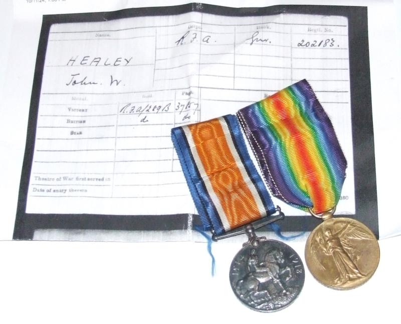 WW1 Pair - Royal Artillery