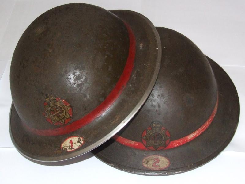 Two NFS Helmets - Numbers 1 & 2.