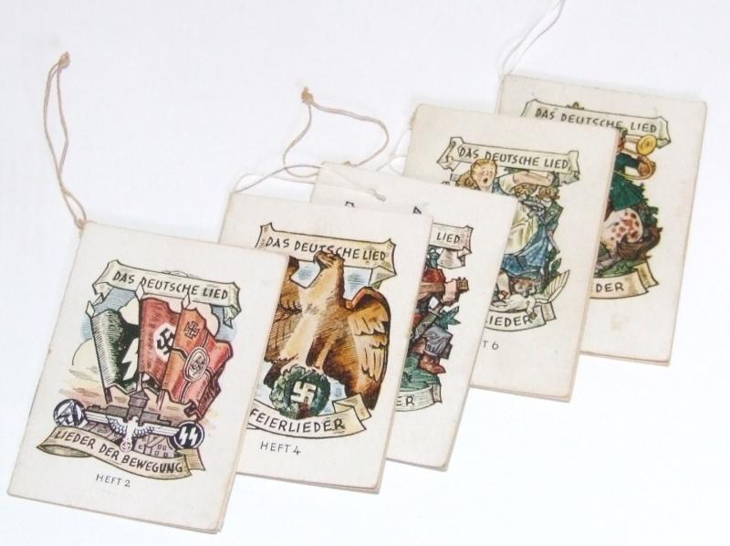 Five NSDAP Patriotic Song Books