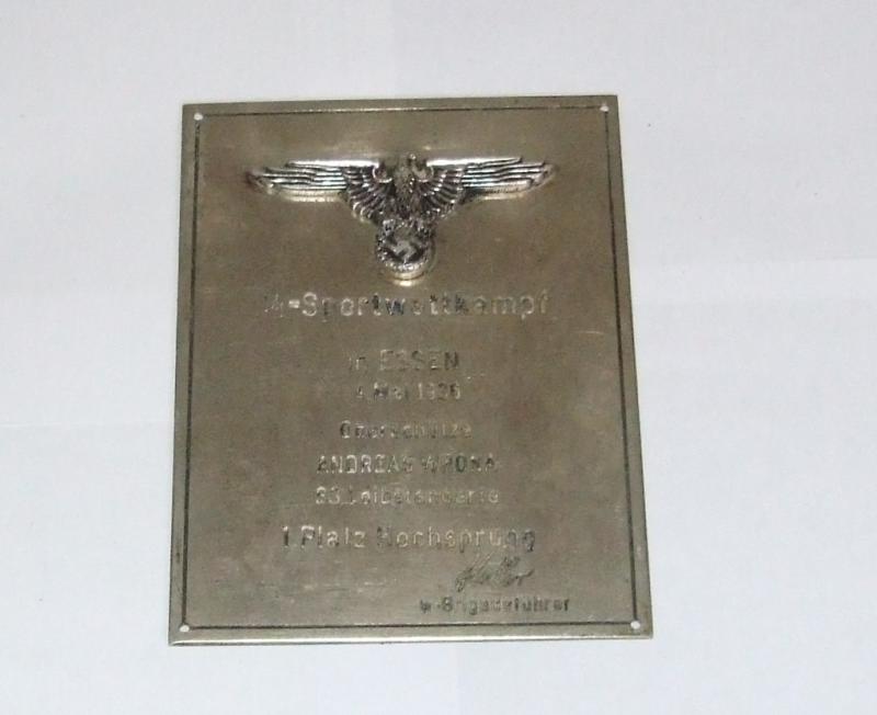 SS Sports Plaque