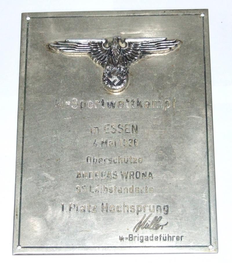 SS Sports Plaque