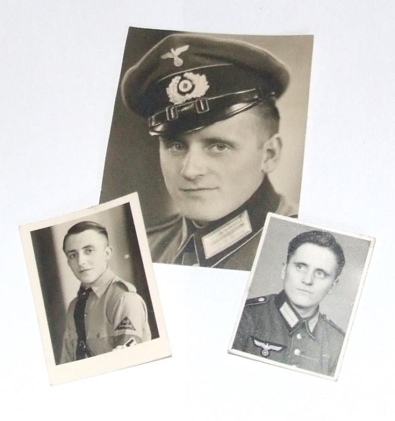 Three original photographs - HJ and Army