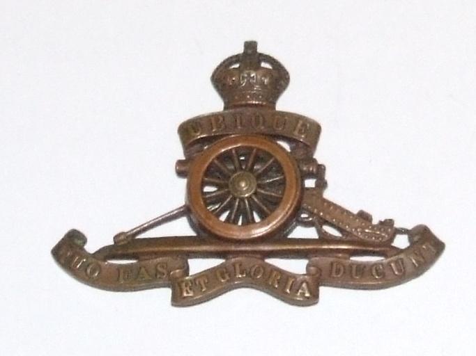 Royal Artillery Cap Badge - KC